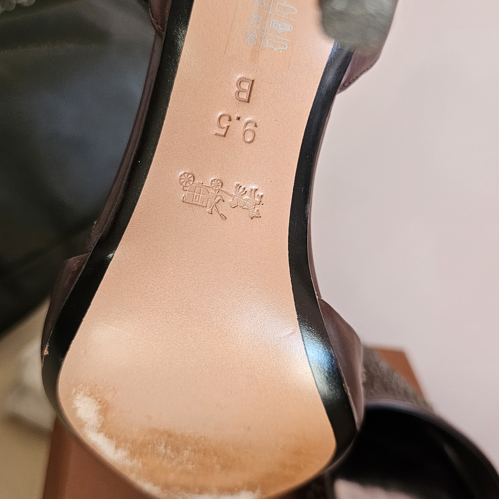 Coach Brown Studded Women's Shoes - Picture 6 of 11